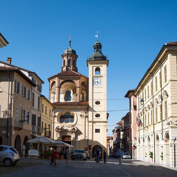 San Damiano d’Asti, ein Schachbrett am Borbore