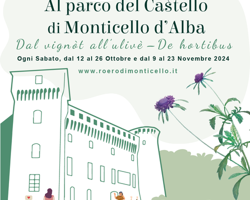 Free guided tours of the Monticello d'Alba Castle Park