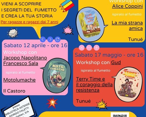 “Crash! Boom! Bang!” Laboratori di Fumetto in Biblioteca - Asti