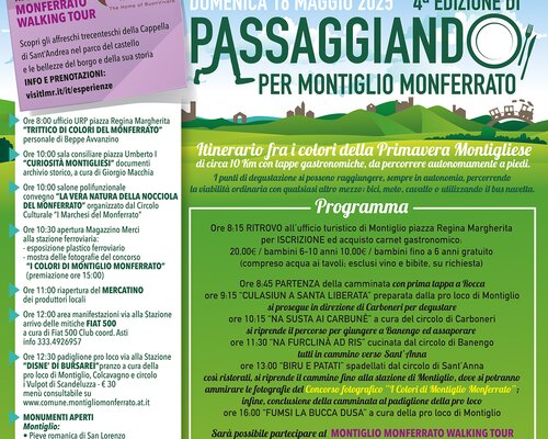 Golosaria - 4° Edizione di PASSAGGIANDO per  Montiglio Monferrato (AT)