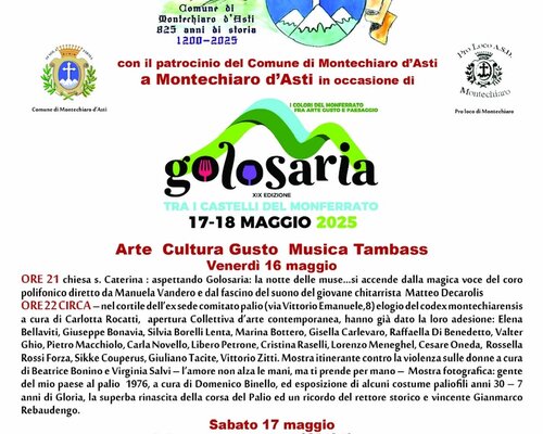 Golosaria a Montechiaro d'Asti
