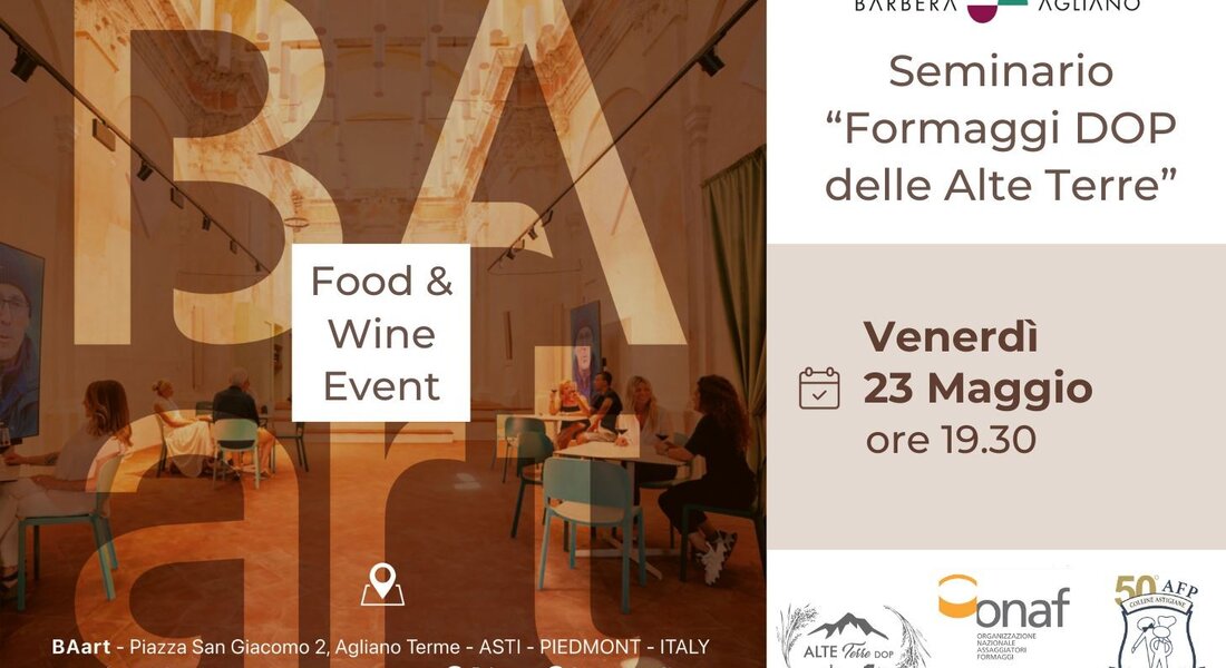 Seminario “Formaggi DOP delle Alte Terre” - Agliano Terme