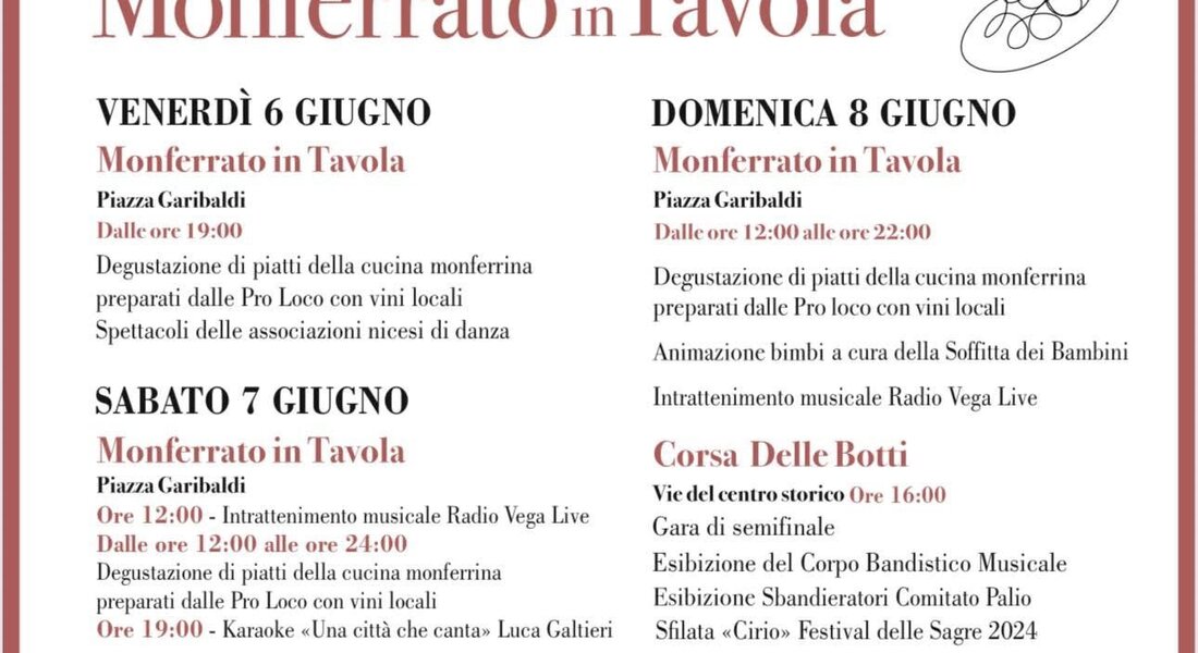 Corsa delle Botti e Monferrato in Tavola - Nizza Monferrato