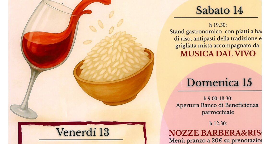 Maritaggio Barbera e Riso - Fraz. San Marzanotto - Asti 
