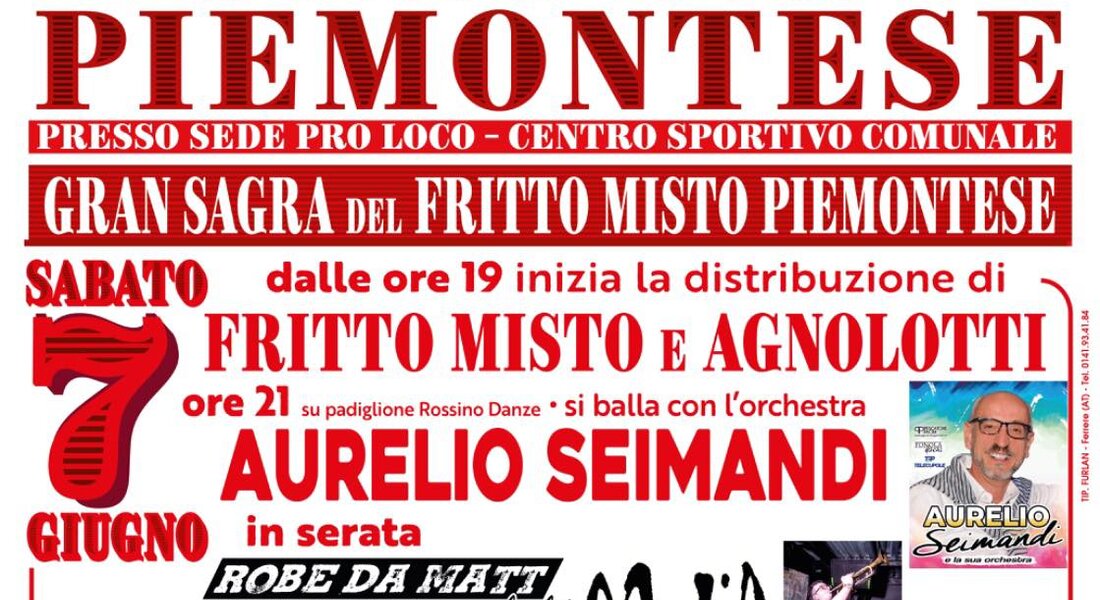 30° Sagra del Fritto Misto Piemontese - Ferrere (AT)