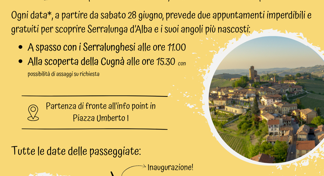 Passeggiate accompagnate - Serralunga d'Alba