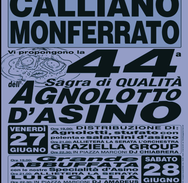 Sagra dell'Agnolotto d'Asino -  Calliano Monferrato (AT)