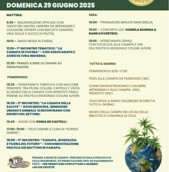 CELLE TUTTO CANAPA 2025 - Celle Enomondo (AT)