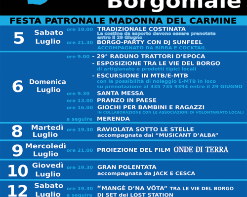 Festa Patronale Madonna del Carmine - Borgomale (CN)