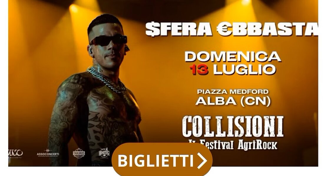 Sfera Ebbasta + Kid Yugi - Collisioni Festival - Alba