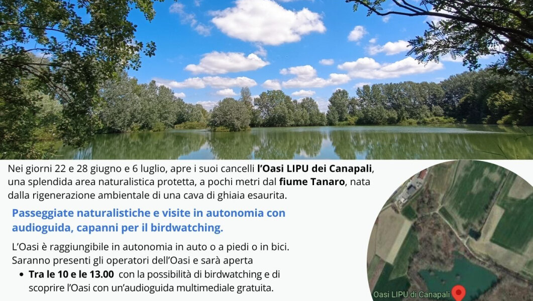 Apertura al pubblico dell'Oasi dei Canapali - Magliano Alfieri 