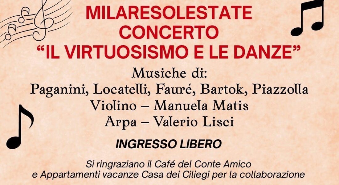 Concerto "Il virtuosismo e le danze" - Castell'Alfero (AT)