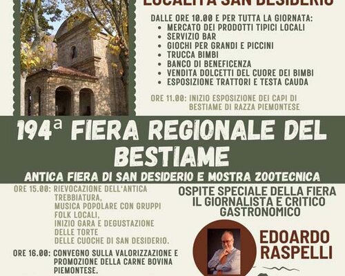 Fiera Regionale Bovina di San Desiderio - 194^ Edizione - Monastero Bormida (AT)