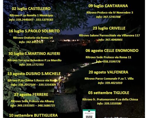 Passeggiando Tra boschi e stelle 2025