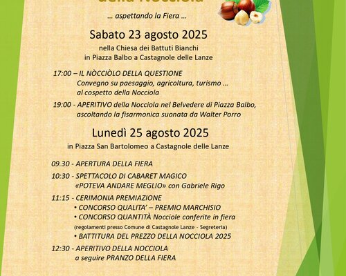 166^ Fiera della Nocciola - Castagnole delle Lanze