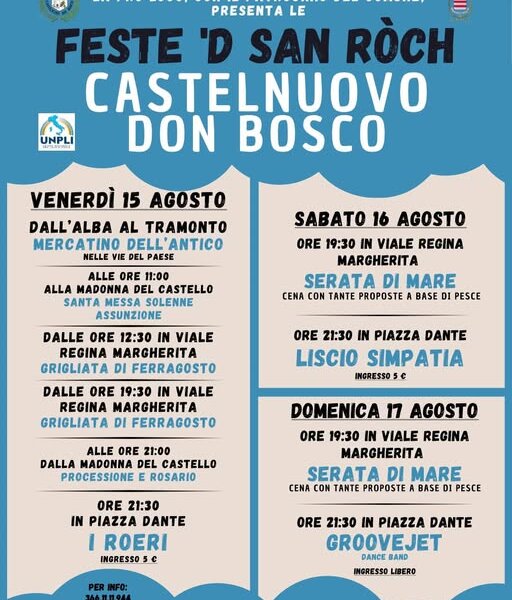Feste d'San Roch - Castelnuovo Don Bosco