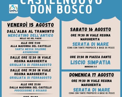 Feste d'San Roch - Castelnuovo Don Bosco