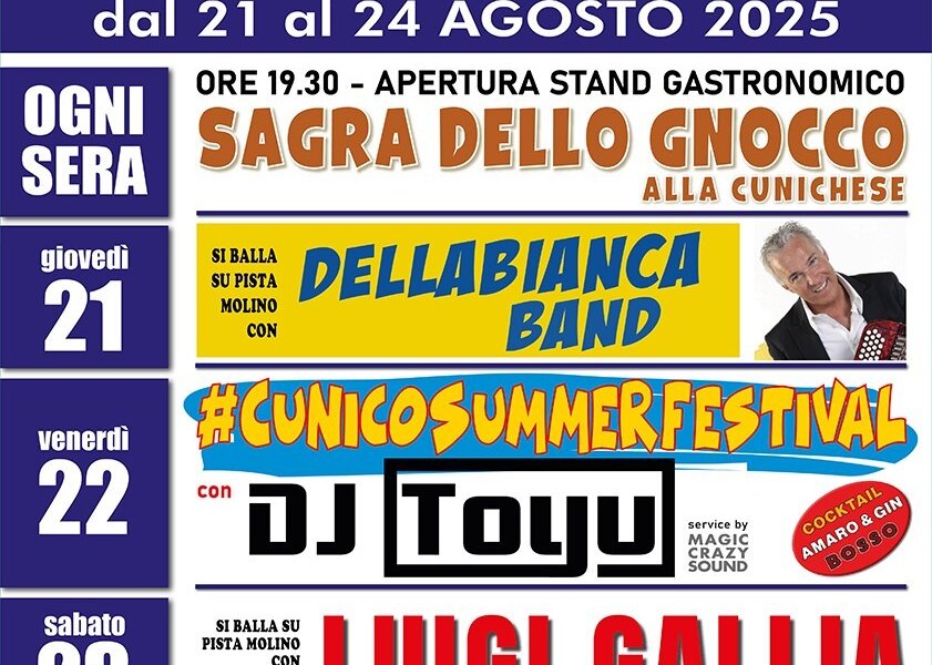 Sagra dello Gnocco alla cunichese - Cunico (AT)