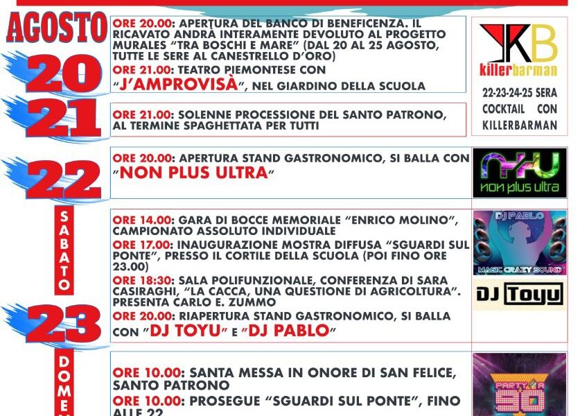 Festa Patronale di Cinaglio... e Mostra d'Arte Diffusa... - Cinaglio (AT)