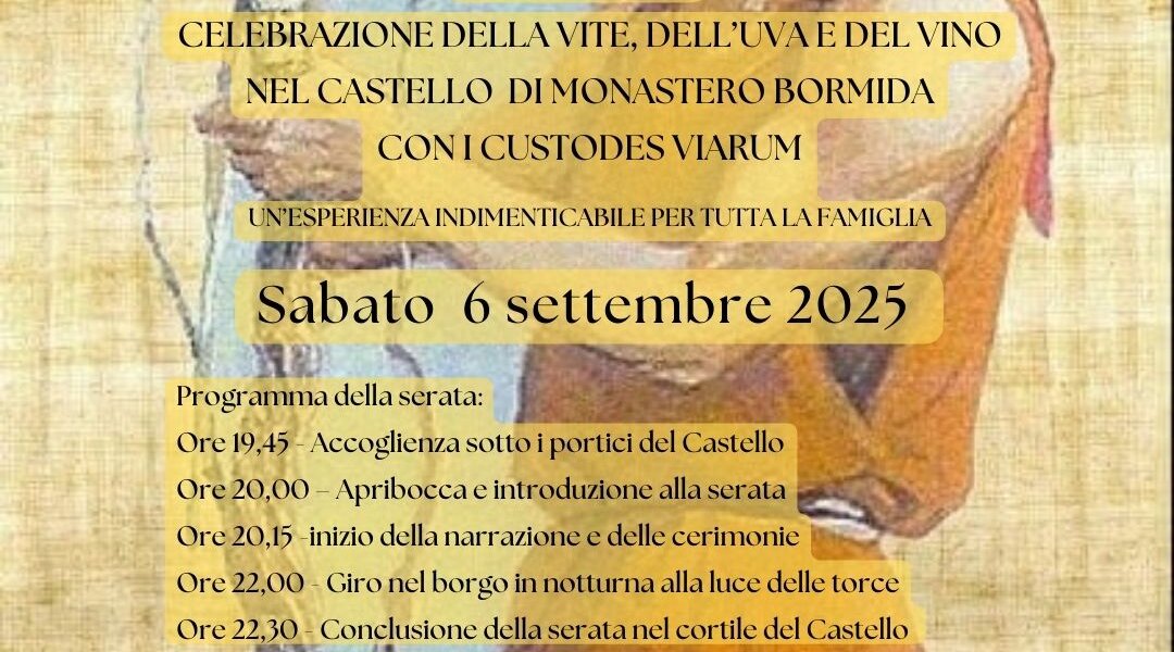"Vinalia. "Una festa dell'uva e del vino lunga 25 secoli" - Monastero Bormida (AT)