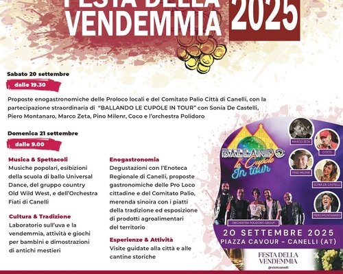 Festa della  Vendemmia 2025 - Canelli (AT)