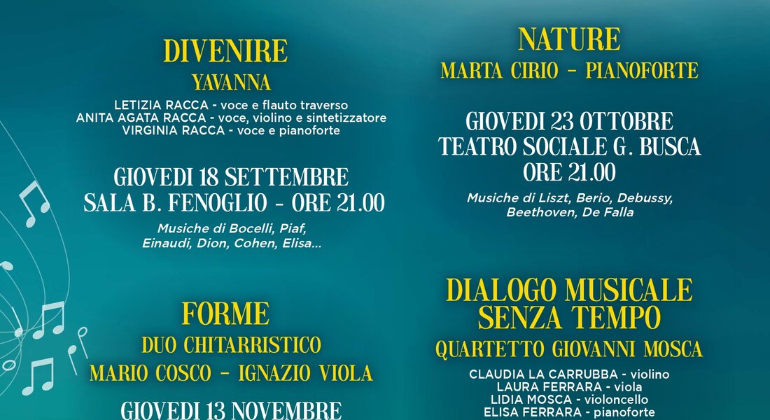 47° Stagione Musica da camera - Alba