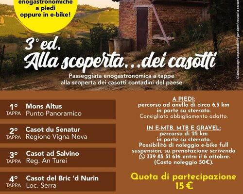 "Alla scoperta..dei casotti" - Montaldo Scarampi