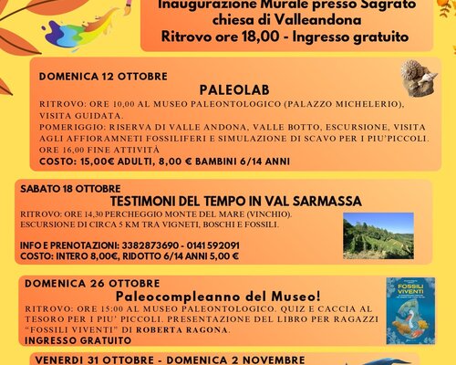 Ottobre al Museo dei Fossili - Asti