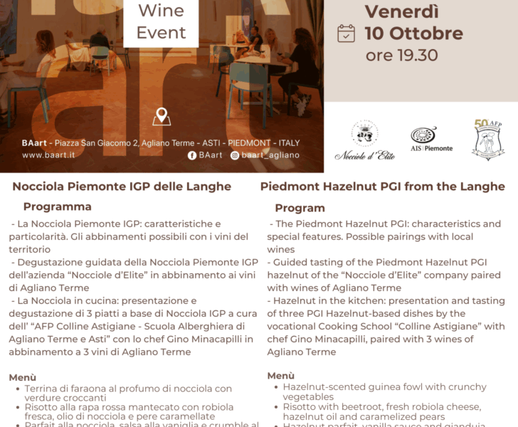 Seminario Nocciola Piemonte IGP delle Laghe - Agliano Terme