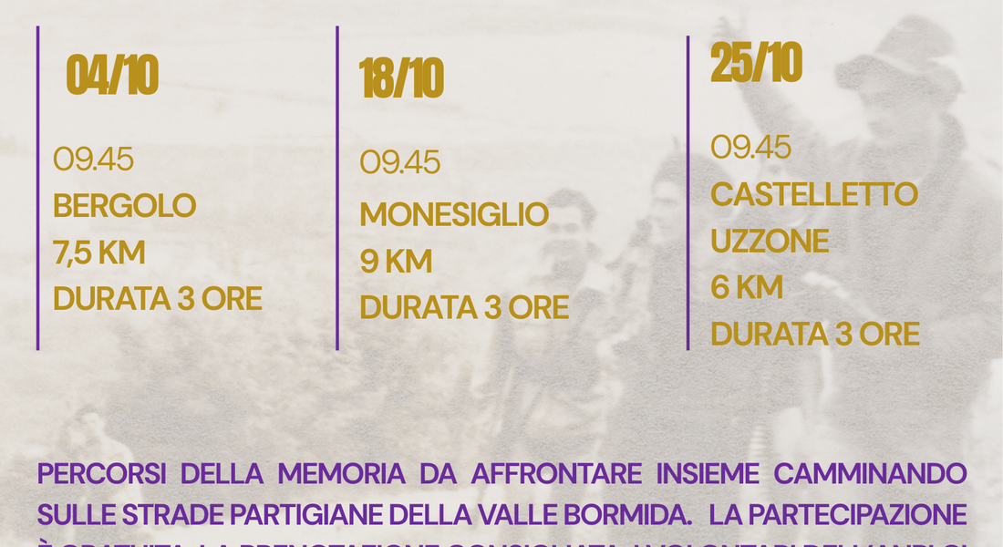 Trekking "...Valle Bormida. E' là che vorrei essere" 