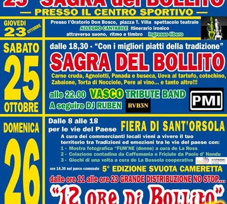  Sagra del Bollito 2025 e Fiera di Sant'Orsola - Valfenera (AT)