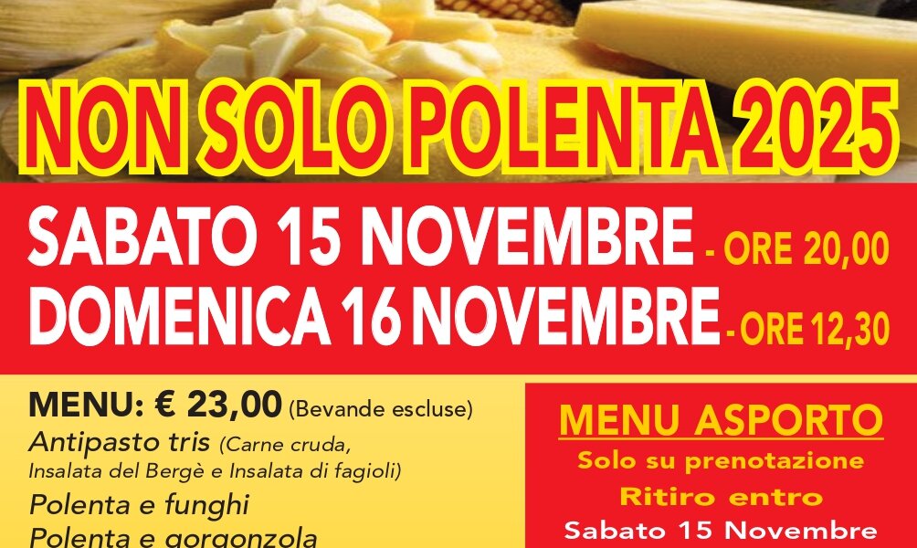 NON SOLO POLENTA 2025 - fraz. Castiglione d'Asti - Asti NON SOLO POLENTA 2025 - fraz. Castiglione d'Asti - Asti