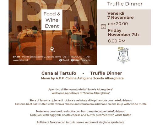 Cena al Tartufo - Agliano Terme