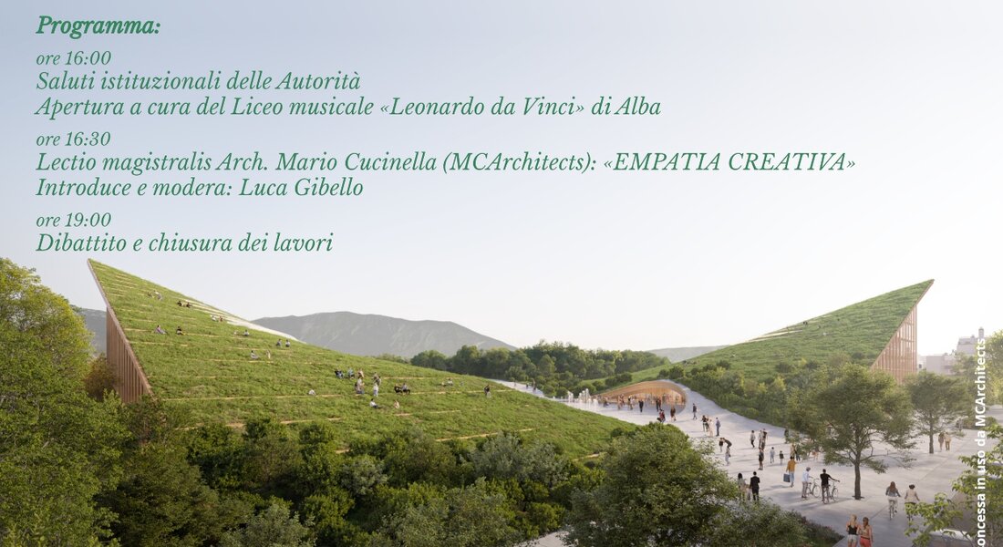 Mario Cucinella Architetto - "Empatia creativa" - Alba