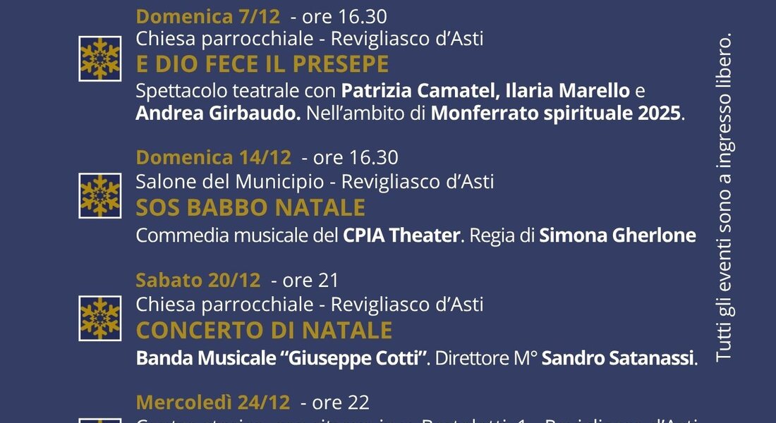 Avvento Revigliaschese - Revigliasco d'Asti