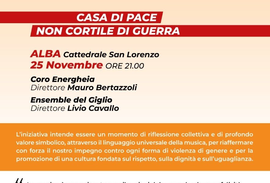 Concerto "Casa di pace non cortile di guerra" - Alba