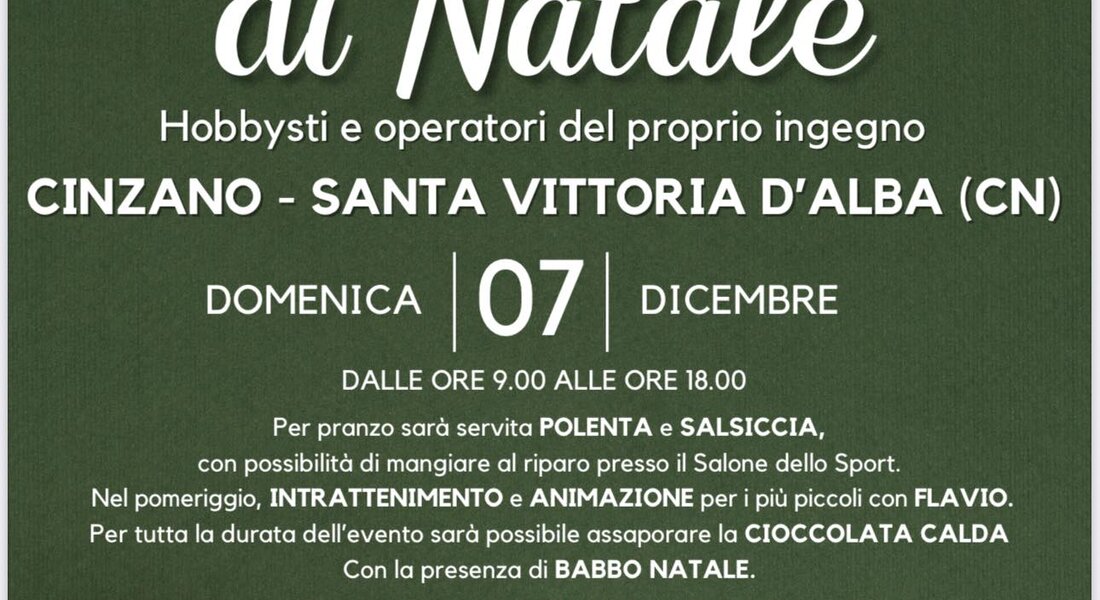 Mercatino Natale Cinzano