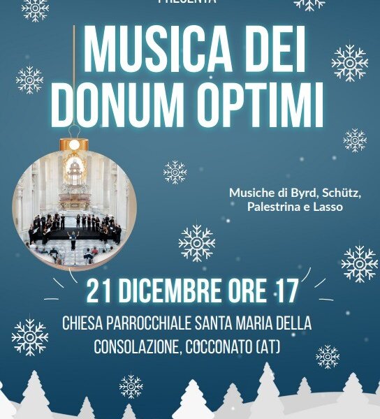 Concerto di Natale "Musica dei Donum optimi" -  Cocconato