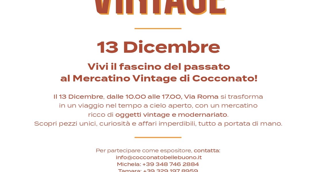 Mercatino Vintage - Cocconato (AT)