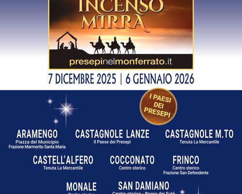 Or, Encens, Myrrhe - Les crèches du Monferrato