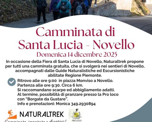 Camminata e  Fiera di Santa Lucia - Novello
