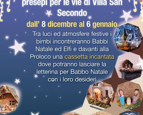 La magia dei presepi per le vie di Villa San Secondo 