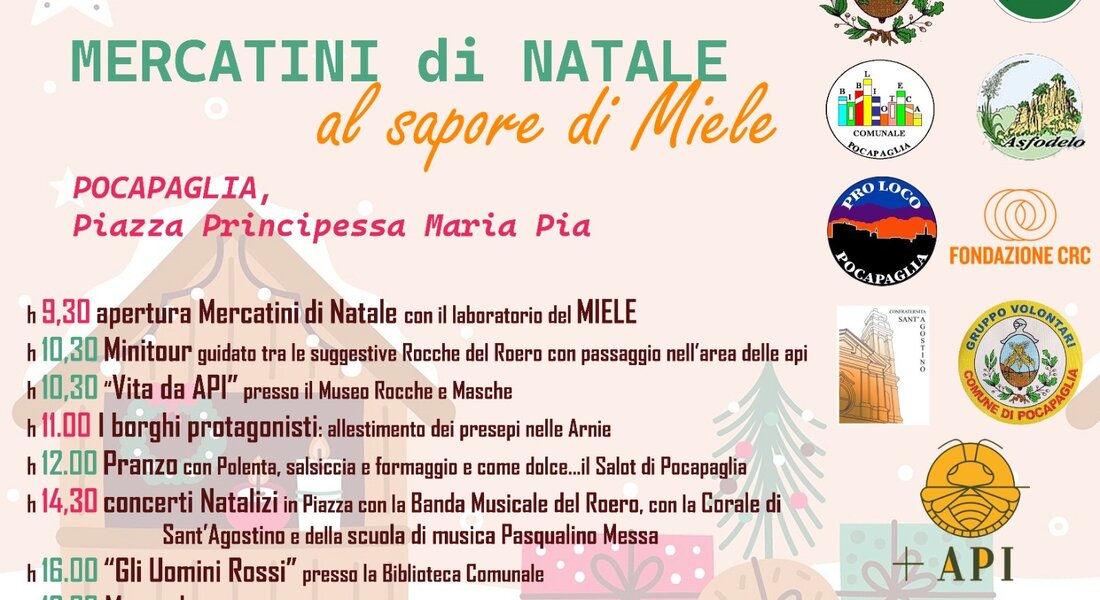 Mercatino di Natale al sapore di miele - Pocapaglia (CN)