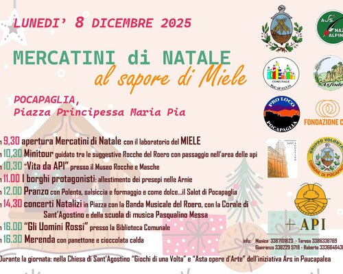 Mercatino di Natale al sapore di miele - Pocapaglia (CN)