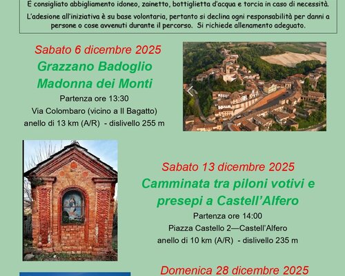 Camminate di dicembre - Castell'Alfero (AT)