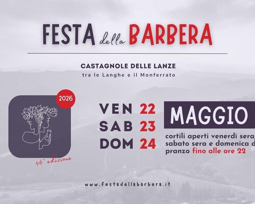 Festa della Barbera di Cortile in Cortile 2026 - Castagnole delle Lanze