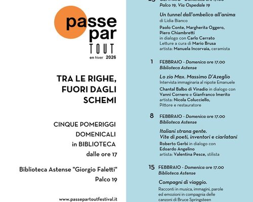 Passepartout en hiver 2026 - "Tra le Righe, Fuori dagli Schemi"- Asti (AT)