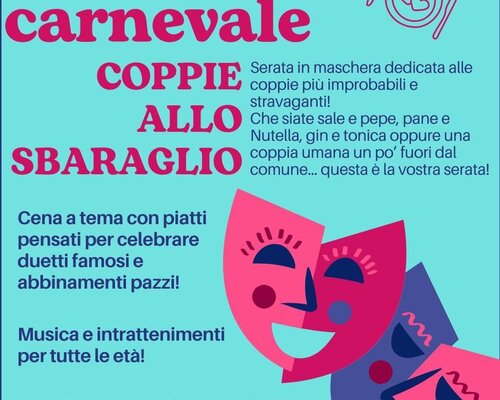 Cena in maschera  a tema "Coppie allo sbaraglio" - Castelnuovo Don Bosco (AT)