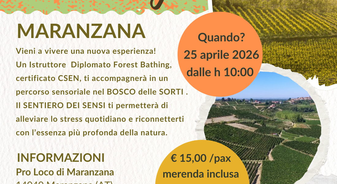 Maranzana Forest Bathing 2026