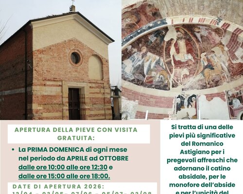 Guided visit of the Romanesque church of Madonna della Neve - Castell'Alfero
